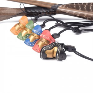 Elong al aire libre 420028 m Tamaño Tiro con tiro thumb Ring pulgar Armadura Protector de dedo hecho a mano Pulgar para accesorios de tiro al aire libre Tabla de dedo