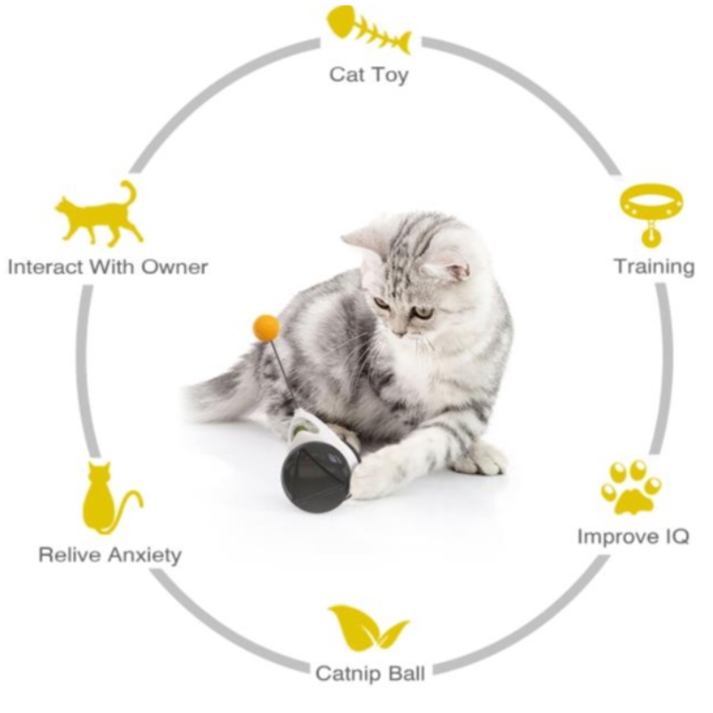 2021nuevo gato juguete chaser equilibrado gato persiguiendo juguete interactivo gatito swing juguete