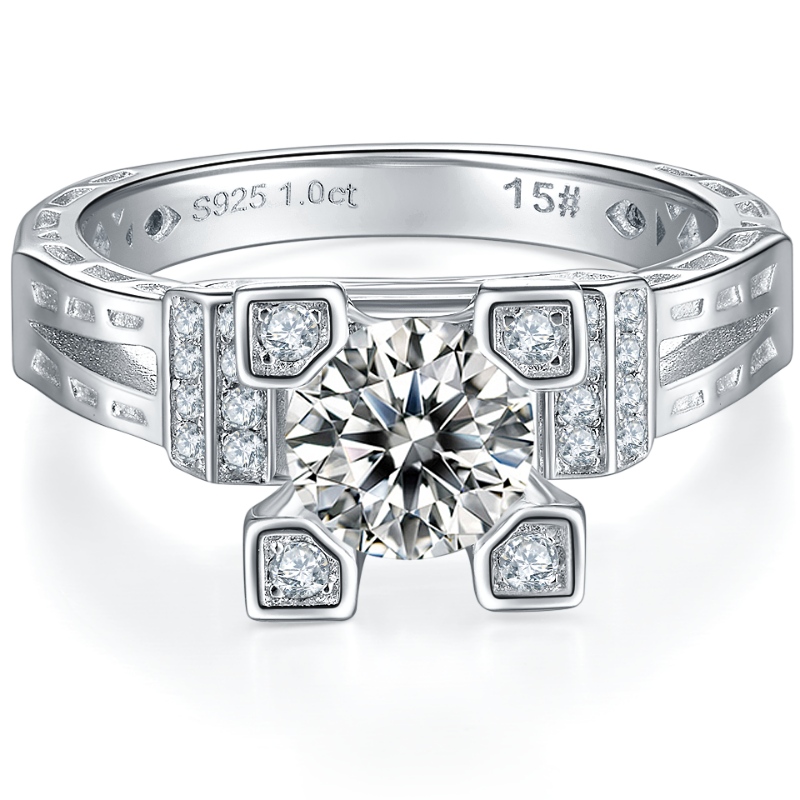 Joyería de Tuochen Fabricante profesional de plata esterlina 925 con 3A/5A/MOISSANITE PIEDRAS