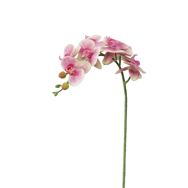 Venta caliente de una sola rama orquídea artificial