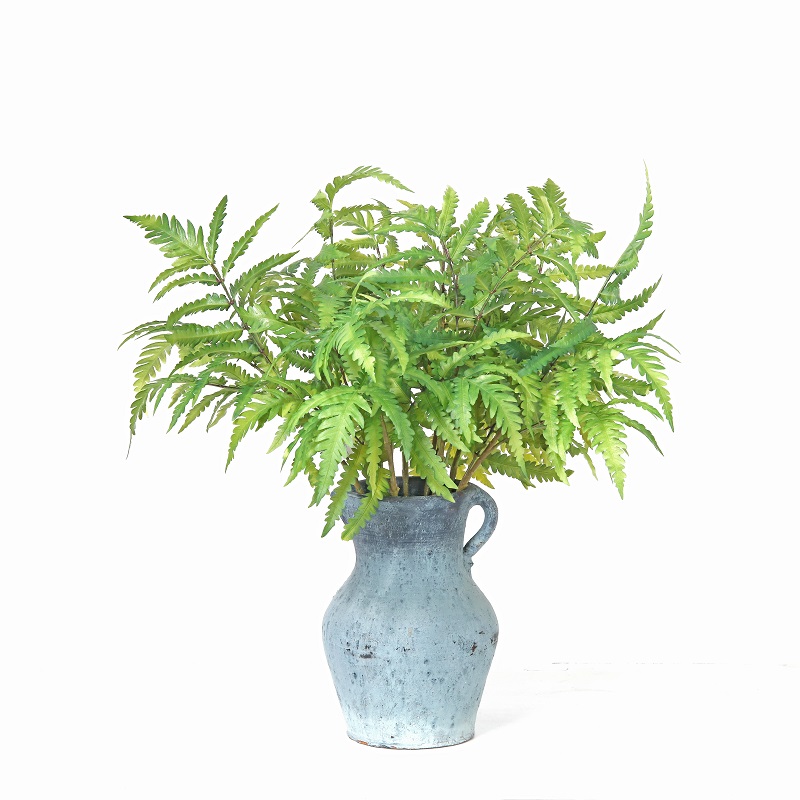 Rama realista de una sola planta artificial de la planta verde helecho artificial para la venta