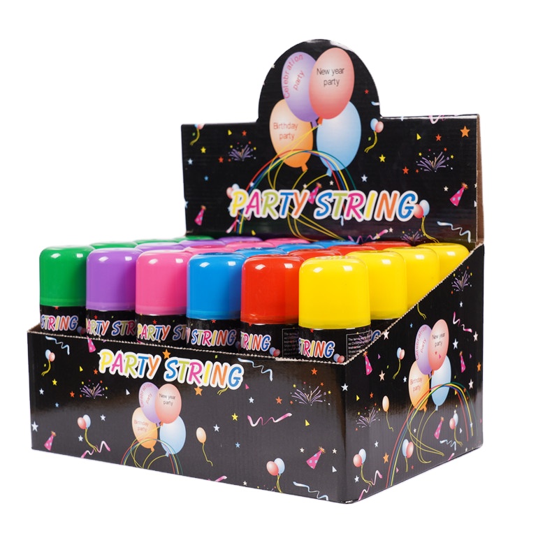 Cadena tonta de rociado colorido biodegradable para la celebración del festival de la fiesta de bodas