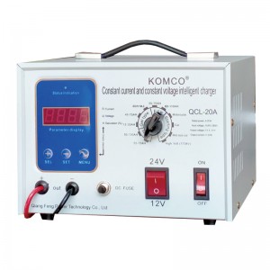 CARGADOR DE LA BATERÍA DE KOMCO, 12V/24V/36V/48V/60V/48V \\\\ N60V \\\\ N72V Voltaje y ajustado de corriente, cargador automotriz y mantenedor para automóvil, camión, carrito de golf, cortacéspedes de césped, marina, barco, moto den...