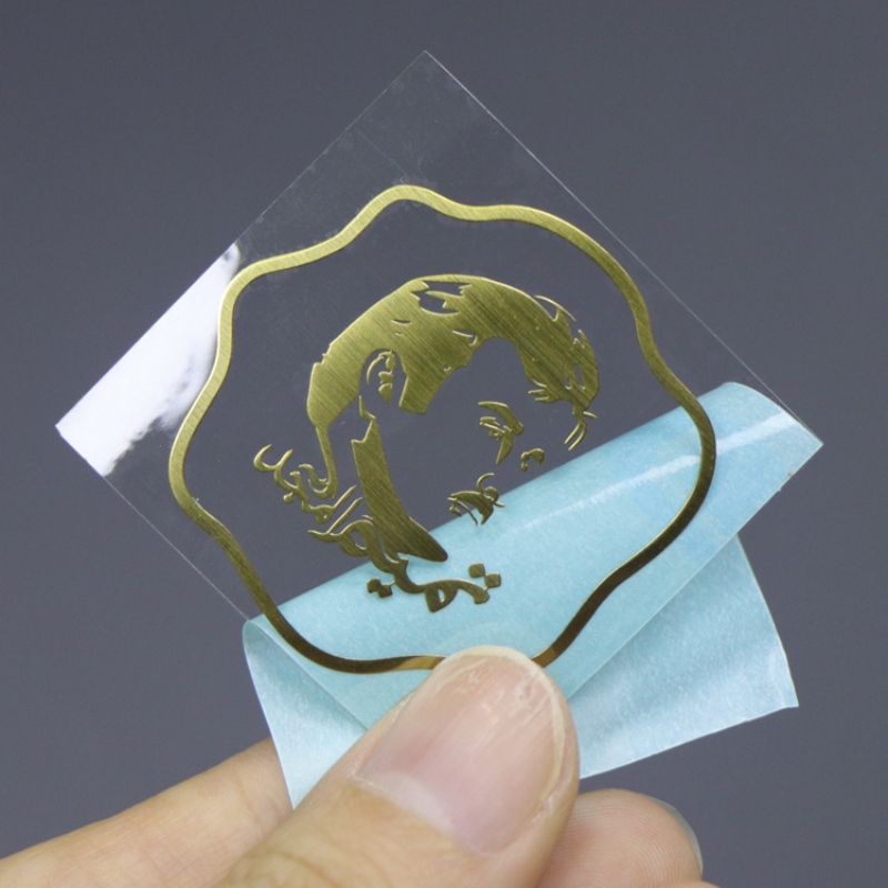 Etiqueta engomada de la etiqueta engomada de la etiqueta engomada de la etiqueta engomada de la etiqueta engomada metálica del producto metálico 3D