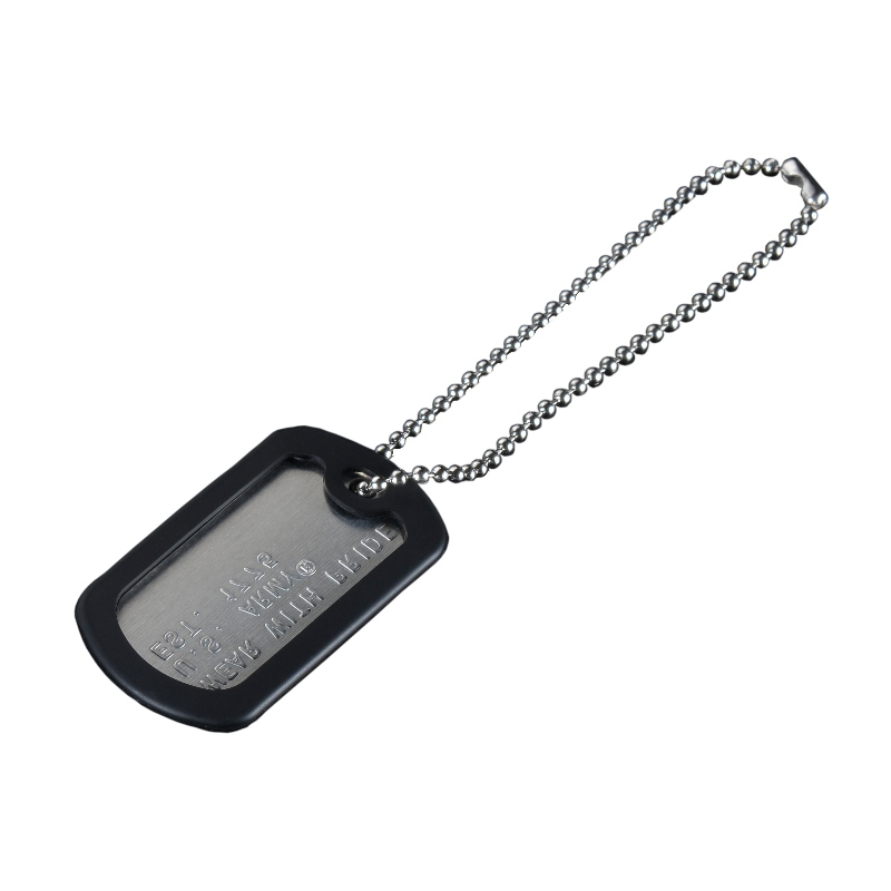 Fábrica al por mayor Metal de Metal Militar Etiqueta Militar Durable Lindo Anodizado Aluminio Blanco Etiquetas de perro