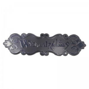 Etiqueta engomada de perfume personalizada anodizada de metal anodizado