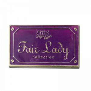 Marca personalizada de alta calidad MATTE MATTE FINE METAL NOMBRE NOMBRE ETIQUETA EQUIPACIÓN DE LA TARJETA DE VISITA DE ALUMINIO DE ALUMINIO PARA EL LOGO PROPIO