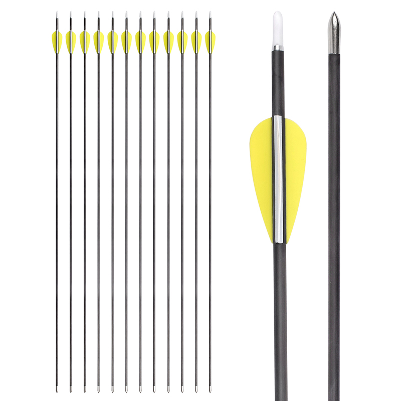 Elong al aire libre 121125 ID3.2mm flecha de carbono puro 32 \\ '\\' Archery Flechas de carbono para disparos y práctica objetivo