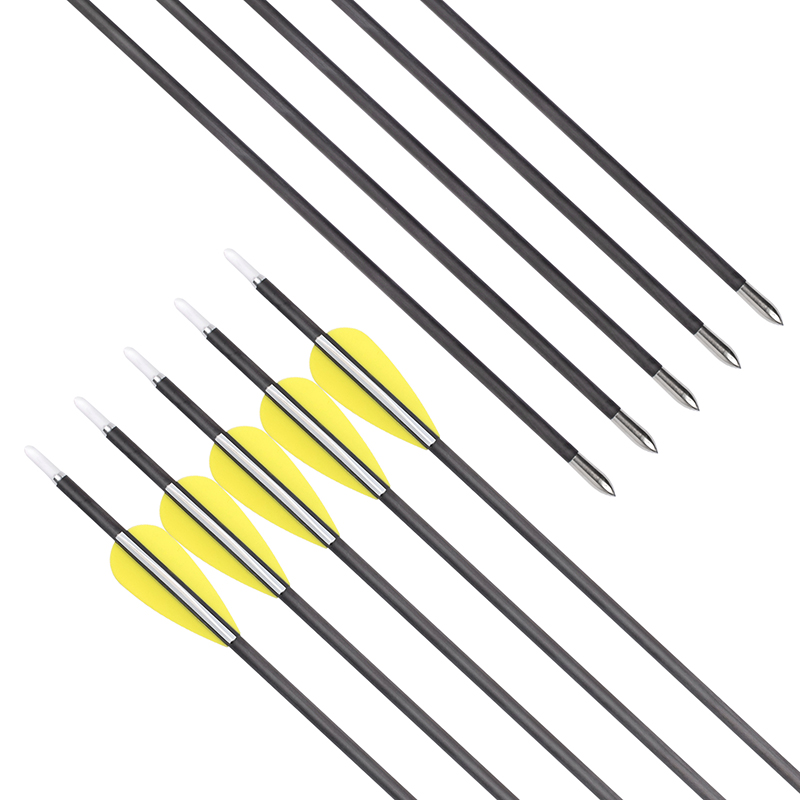 Elong al aire libre 121125 ID3.2mm flecha de carbono puro 32 \\ '\\' Archery Flechas de carbono para disparos y práctica objetivo
