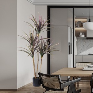 Venta caliente Fábrica de suministro directo realista planta artificial artificial clorofitum COMOSUM árbol para vender