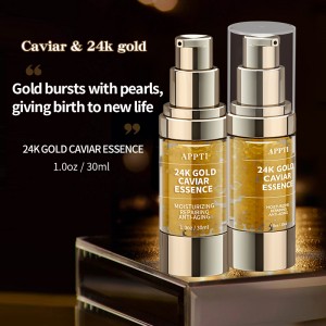 Fábrica al por mayor Wholesale Whitening 24k Gold Caviar Serum Organic Anti Envejecimiento Iluminación de arrugas Serum reafirmante Collagen