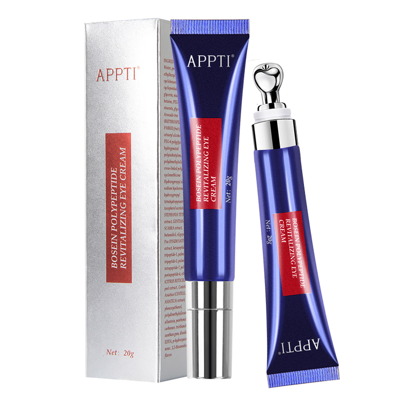Etiqueta privada Appti hidratante anti-arrugas Crema de ojos Aplicador Polipéptido Bosein Polipéptido Revitalizante Crema para los ojos
