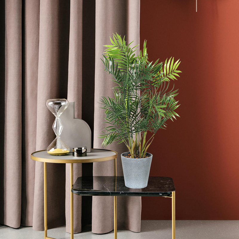 Plantas de plástico artificiales decorativas para sala de estar con alta calidad y bonito y real.