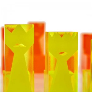 Venta caliente paraniños y adultos Juego de ajedrez acrílico