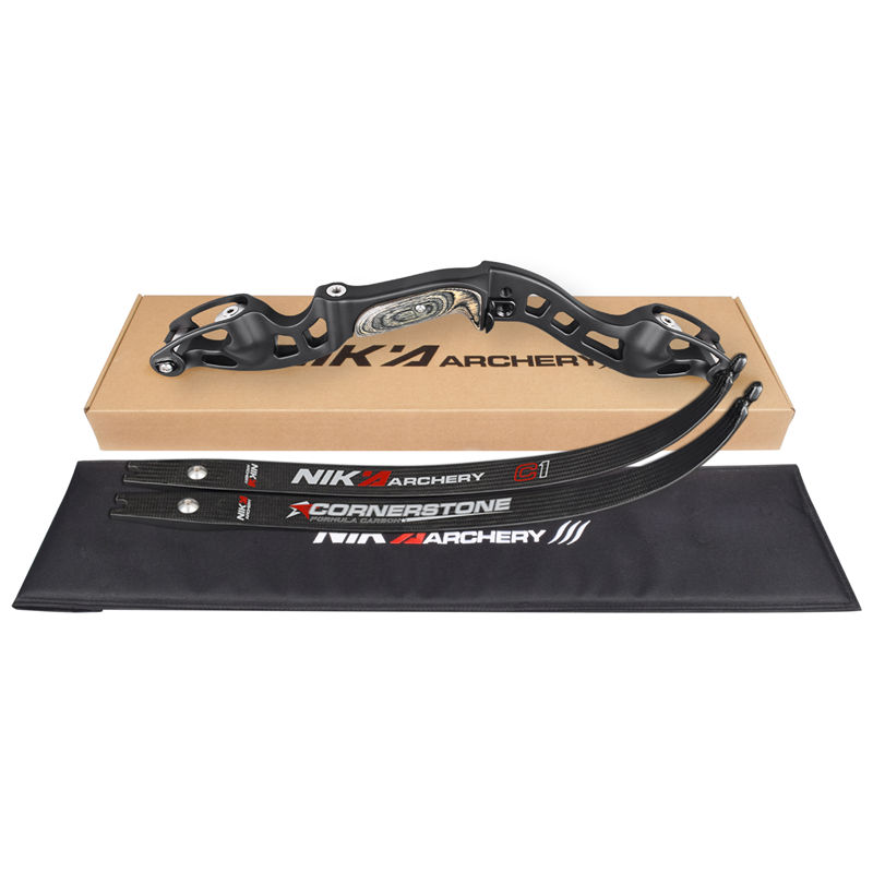 Nika Archery ET-10 62 pulgadas RH Aluminio ILF 19 pulgadas Riser recurve arco