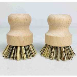 Cepillo de cocina de maderanatural hecha a mano.