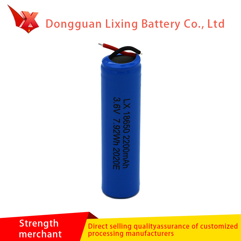 Ventas de fábrica 18650 Lithium 2200mAh Batería de vehículo eléctrico 3.7V Batería solar de carga de carga CERTIFICACIÓN UN38