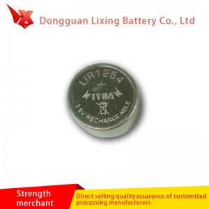 Fabricante personalizado Bluetooth LIR1254 Bottle Batería de alta capacidad Polímero Batería de litio batería recargable