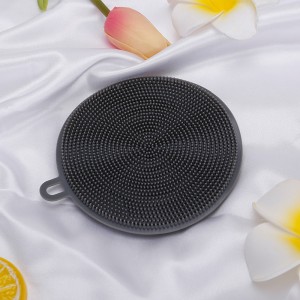 Accesorios de cocina Plato de silicona esponja, limpieza de doble cara.