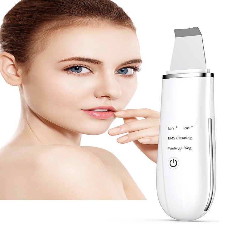 Limpieza profunda Exfoliadores de piel Rejuvenecimiento de la piel Ascensor Facial Ultrasonic Scrubber