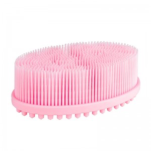 Scrubber de silicona exfoliante, cepillo de baño
