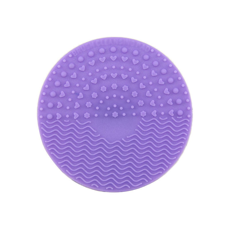 Estera de limpieza de pincel, maquillaje de silicona Cepillo de limpieza Scrubber Mat, herramienta de lavado portátil