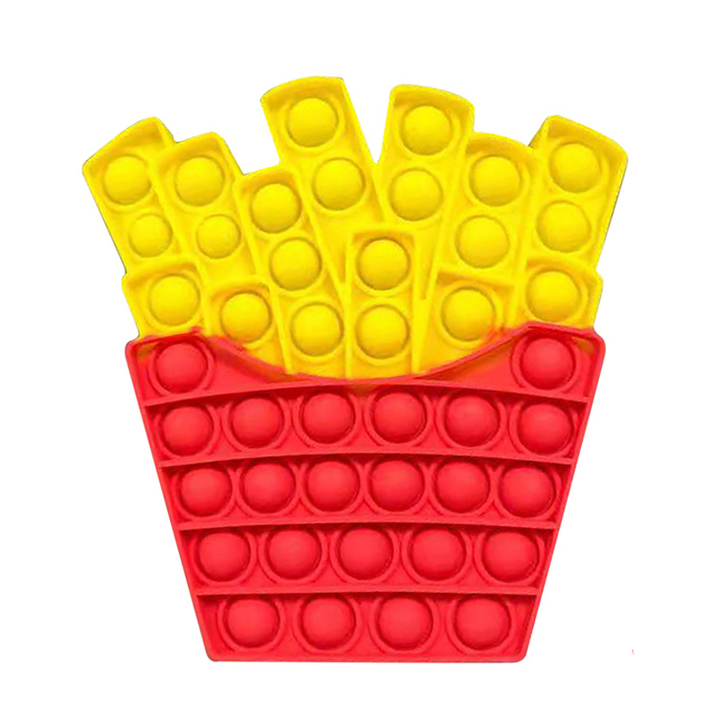 Silicona Push Bubble Hamburger Fidget Toy, Autismo Necesidades especiales Estrés Aviso Antistress Fidget Toys