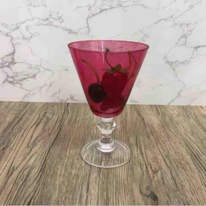 Conjunto de tazón de vidrio de concepto de mesa