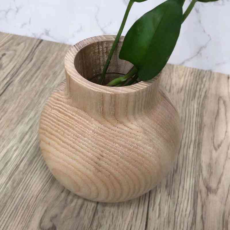 Hogar decorativo hecho a mano maderanatural hermosa jarrón