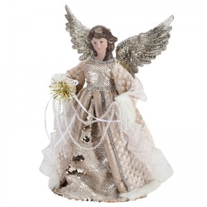 33 cm Navidad Ángel Decoración Beads Decoración de adornos Decoraciones de interior Nuevo producto Figura de Navidad Exhibición de vacaciones Lujo Home Feliz
