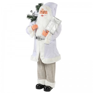 30 ~ 110cm Navidad Blanco Santa Claus Bolsa de regalo Ornamento Decoración Festival Festival Estatuilla Colección Tradicional Navidad
