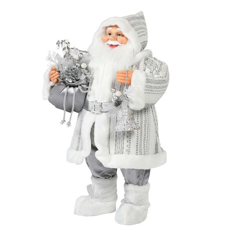 30 ~ 110 cm Navidad de pie Santa Claus Ornamento Deluxe Festival Festival Festival Colección de figuras tradicionales