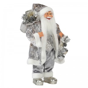 30 ~ 110cm Navidad de pie Santa Claus Ornamento Decoración Festival Festival Estatuilla Colección Tradicional Navidad