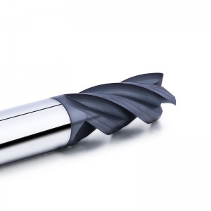 Herramientas CNC de carburo de tungsteno 4 flauta plana cortador de fresado 45 grados Molino de extremo para acero al carbono