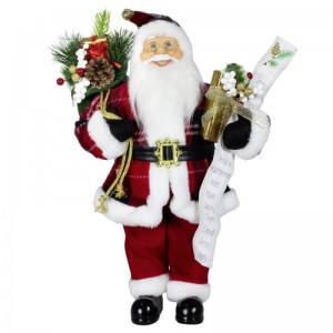 80 cm Decoración de Navidad Santa Claus Bolsa de regalo Lista Lista denombre de cono de pino Adorno de Navidad para el hogar Navidad Pantalla de fiesta de vacaciones