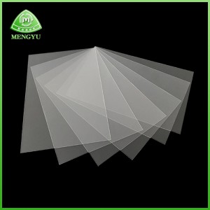 Hoja de mascotas altamente transparente Película de plástico Película de poliéster PLÁSTICO Caja plegable Espaciador/HGH Resistencia a la temperatura A prueba de arañazos