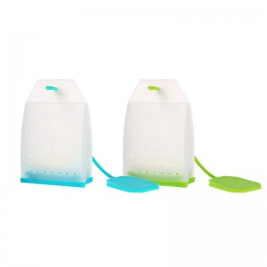Infusor de té de silicona, bolsas de filtro de té de hoja suelto colador