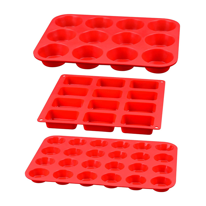 Moldes redondos rectangulares de mollejo de silicona, suministros para hornear