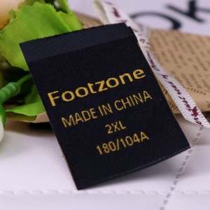 Soporte personalizado ropa tejida etiquetas