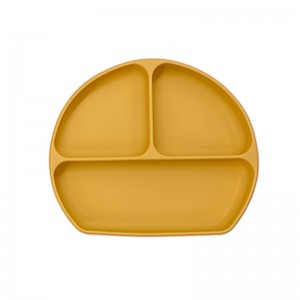 Placas divididas de silicona para inflisiones, placa paraniños pequeños, BPA gratis