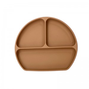 Placas divididas de silicona para inflisiones, placa paraniños pequeños, BPA gratis