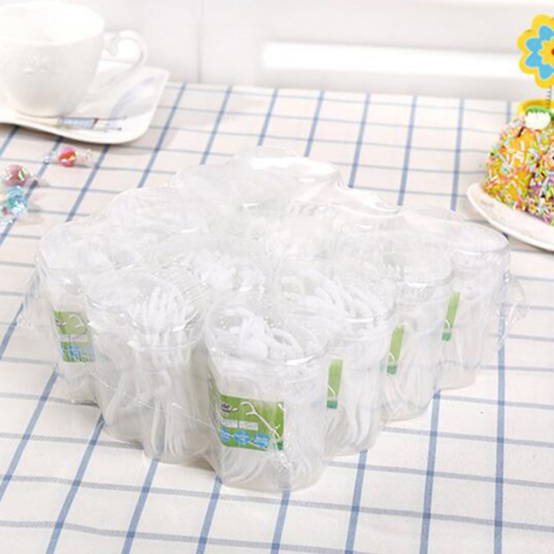 50 PCS Embalaje Caja en forma de corazón OEM Desechable Venta al por mayor Venta al por mayor Barato Dental Floss Sticks Packaging Embalaje Dental Floss