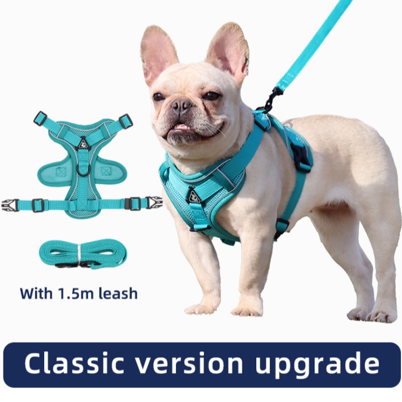 Moda Pet Chaleco tipo Tipo de tracción Correa de pecho Cat Dog Ajustable Retractable Tracción Tracción Cuerda Cuerda de perro Cuello de cuerda