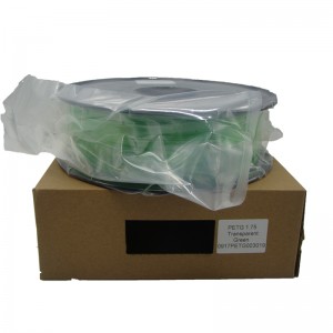 Impresora 3D Pinrui 1.75mmpetg Filamento color verde para impresora 3D