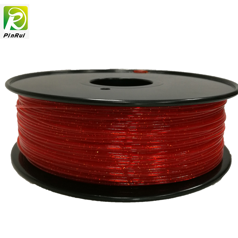 Impresora 3D PINRUI 1.75mm PLA brillante brillante Filamento de brillo para impresora 3D