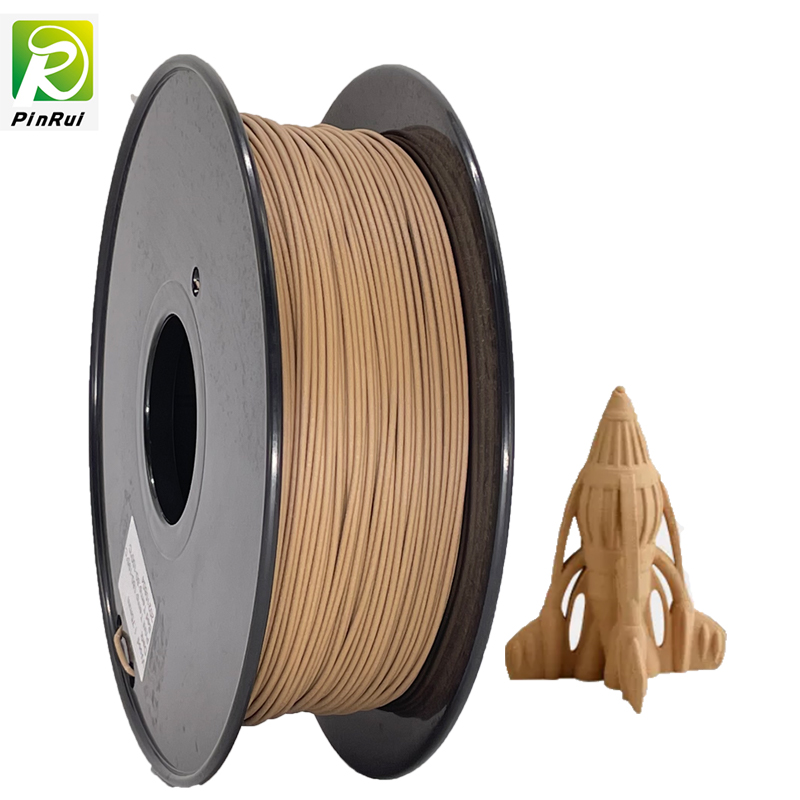 Impresora 3D Pinrui 1.75mm Filamento de madera oscuro para impresora 3D