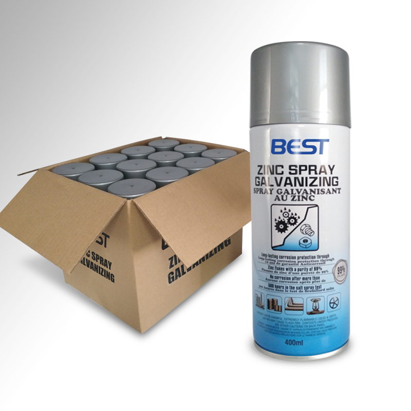 Spray de zinc galvanizando rico rico pintura recubrimiento protector spray 400ml frío galvanización de zinc spray
