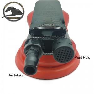 6 en AIR aleatorias lijadoras orbitales de lijadora sin vacío grado industrial