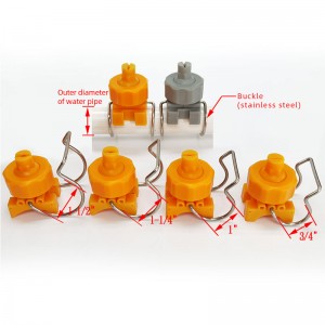 Boquilla de clip de bola ajustable de plástico