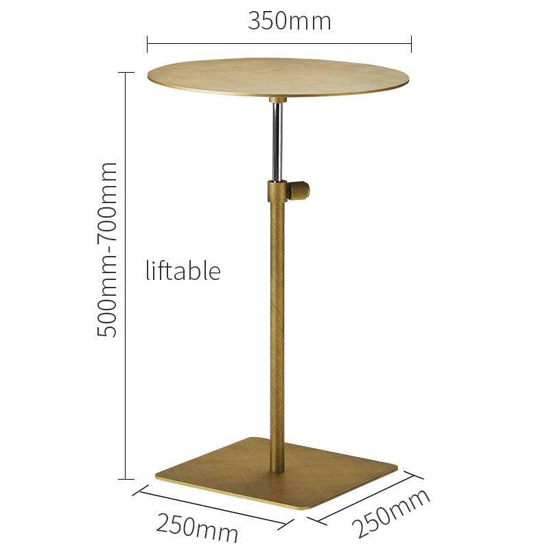 Venta caliente Nuevo diseño Mesa de lado de oro Moderna Mesa redonda de acero inoxidable de acero inoxidable Tabla de sofá de acero inoxidable.